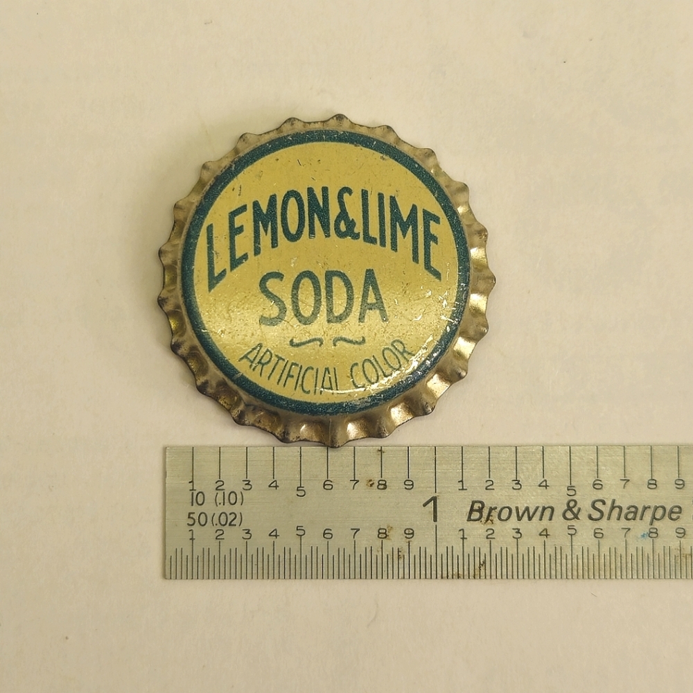 Lemon and Lime Soda Bottle Cap Button Cover - Picture 6 of 6